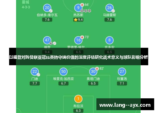 以福登对阵曼联亚冠比赛防守端价值的深度评估研究战术意义与球队影响分析